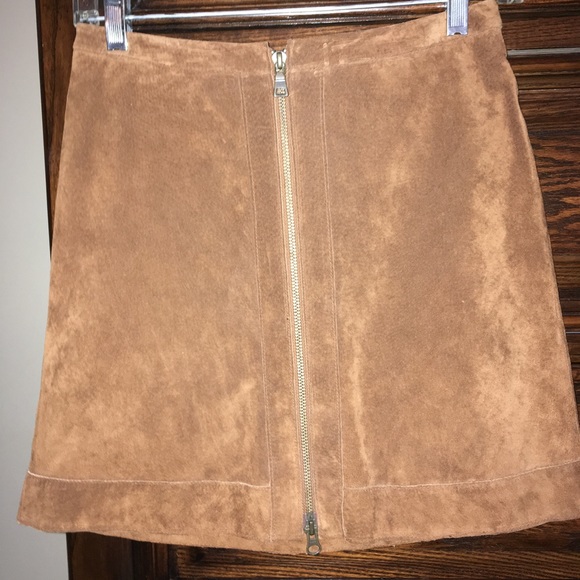 Moda International Suede Mini Skirt - Picture 1 of 3